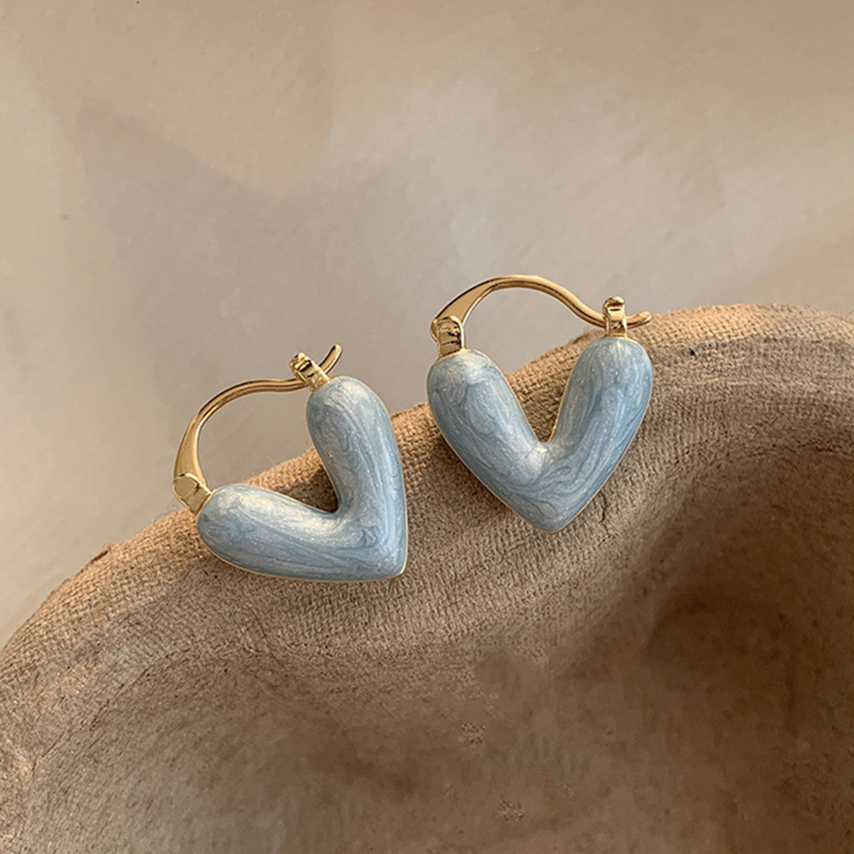 Women's Love Heart High-End Peach Heart Earrings