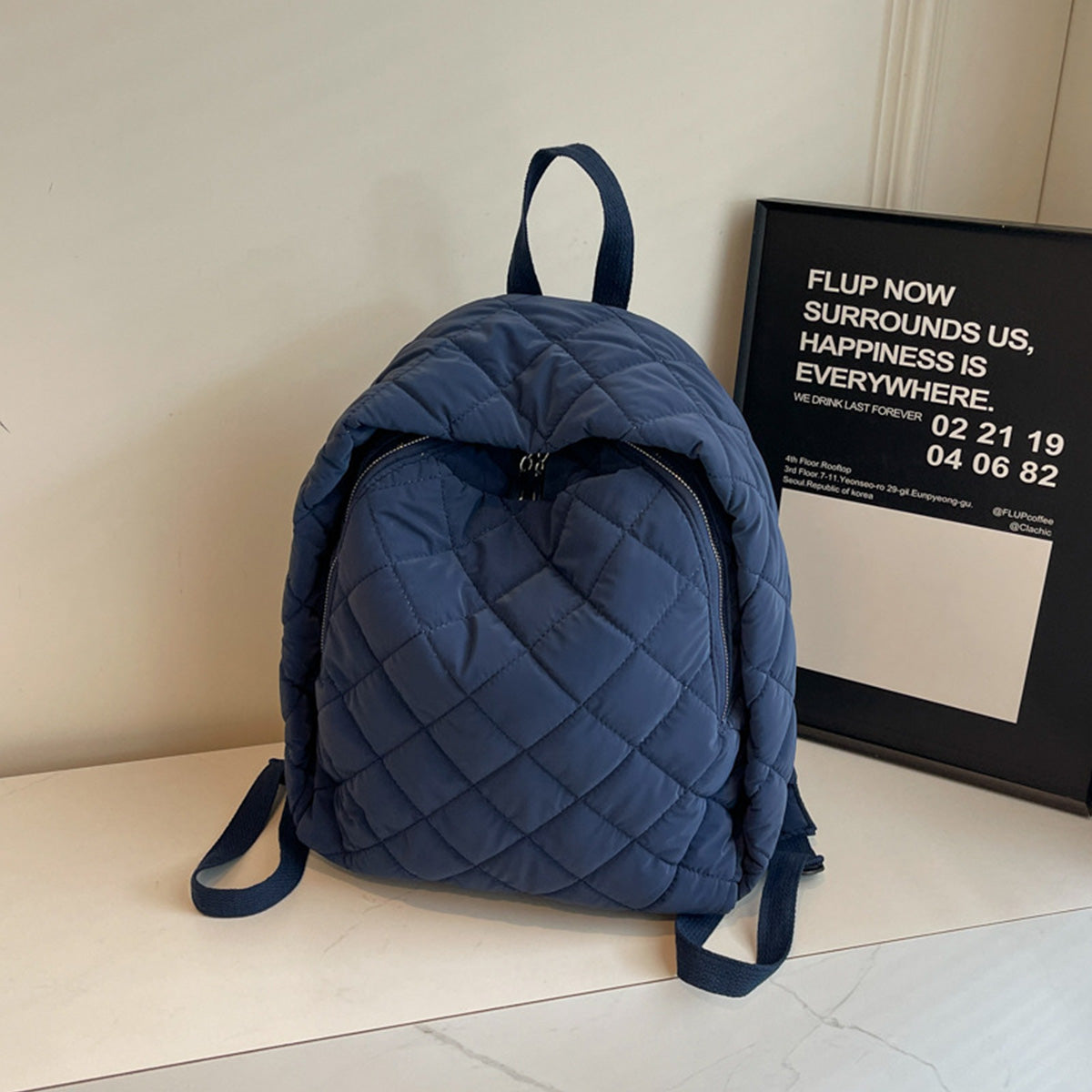 Fashionable Fashionable Cotton-Padded Lightweight Backpack