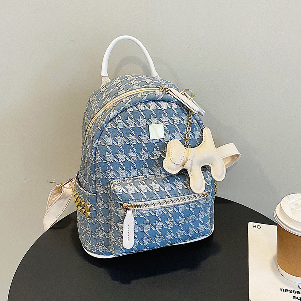 Fashion Niche Backpack Cute Pendant Commuter Backpack