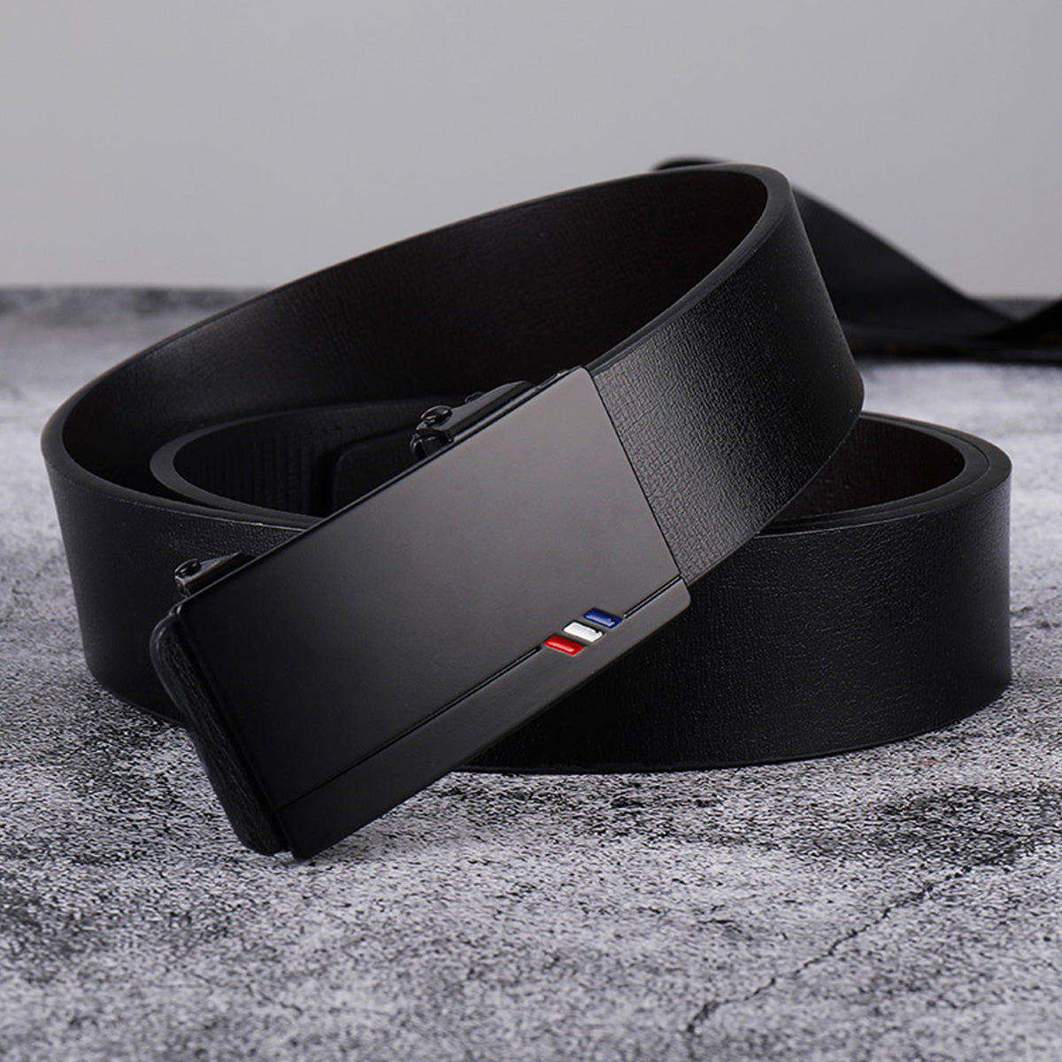 Men's Trendy Business Belt Without Toothless Buckle