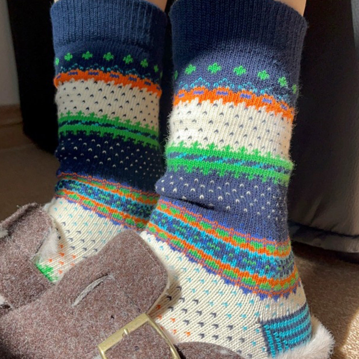 American retro Nordic style socks