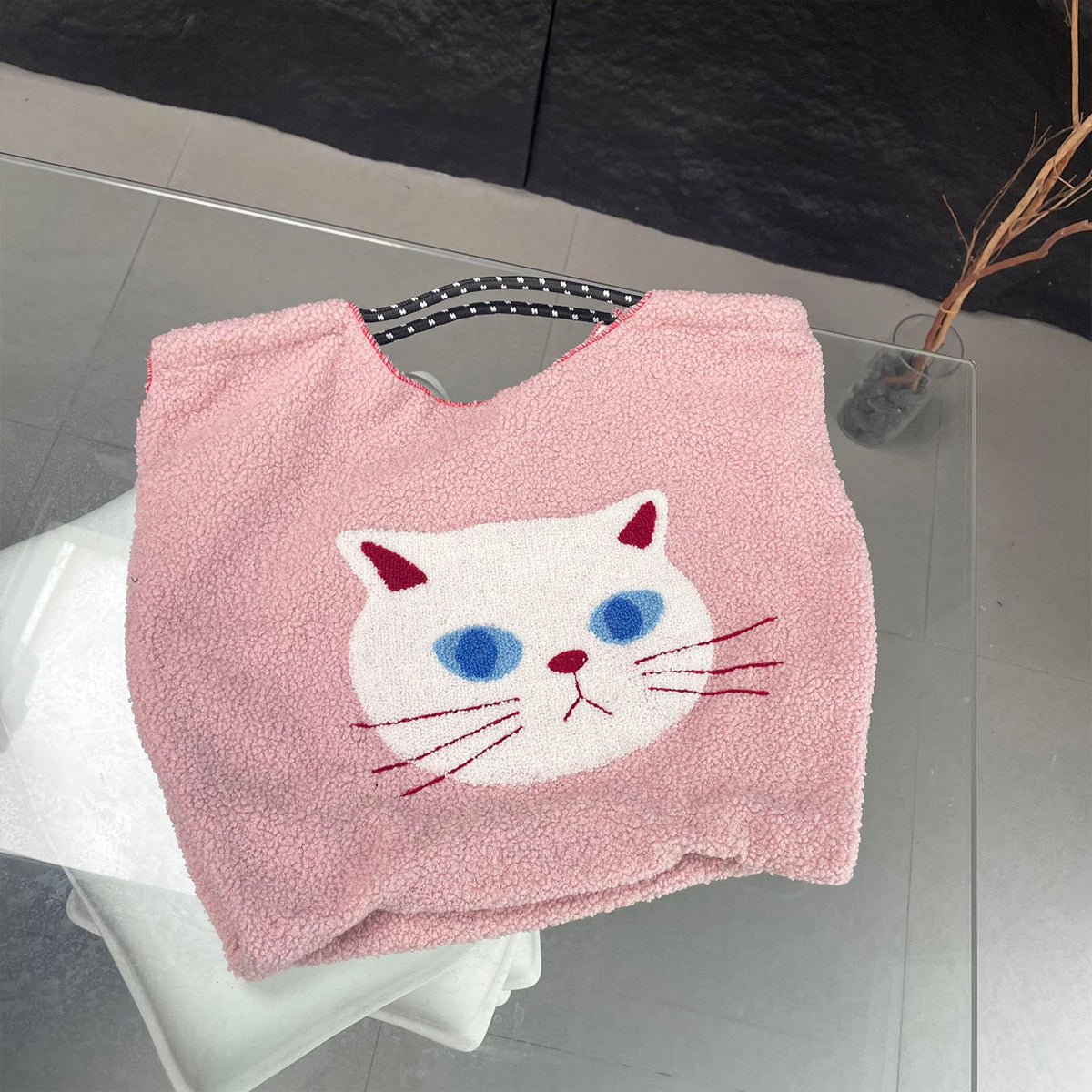 Japanese Cartoon Embroidered Tote Bag