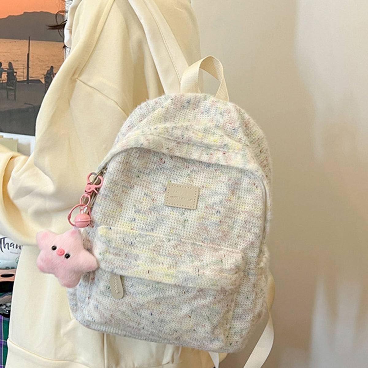 College Style Versatile Student Backpack for Women