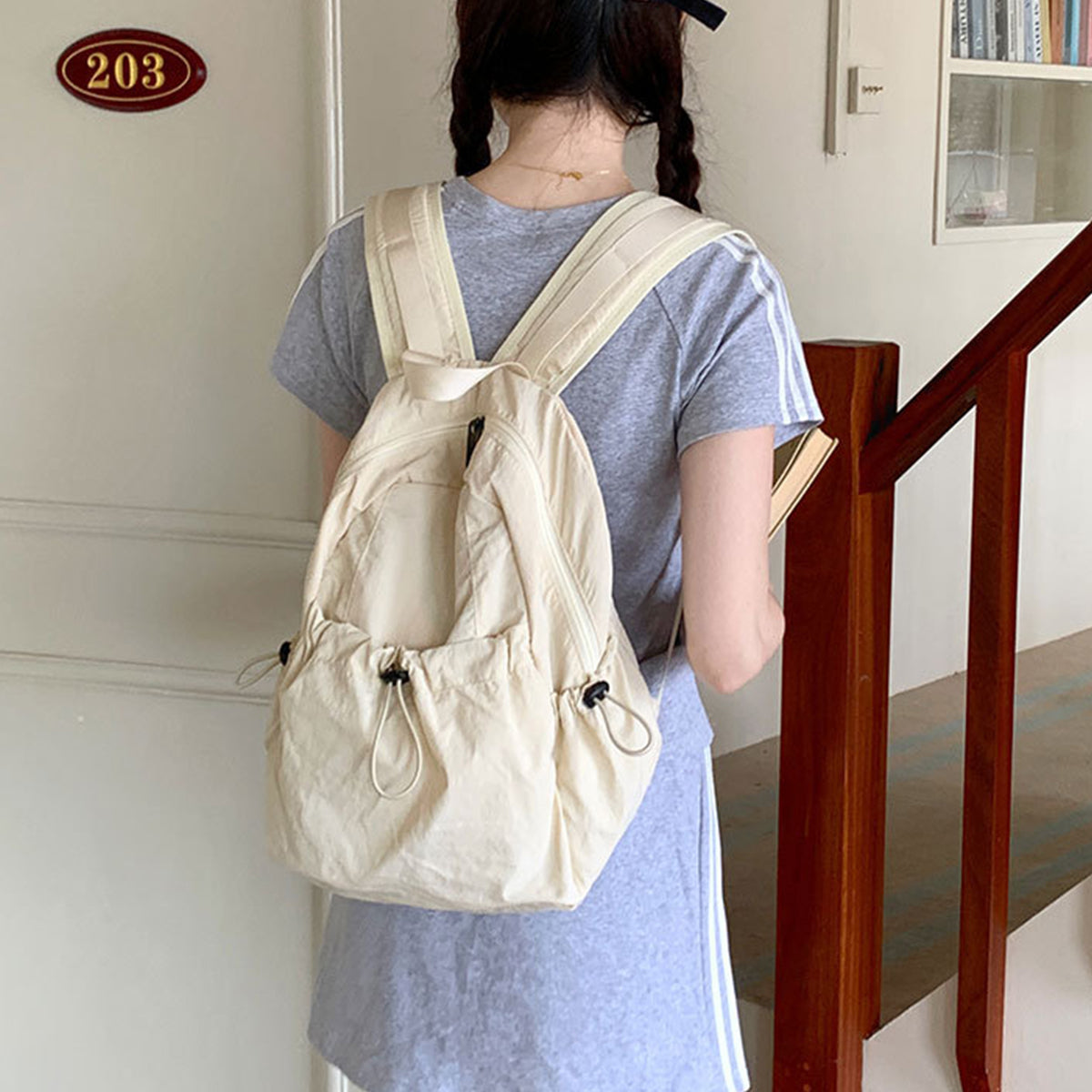 Nylon Backpack Camping Large Capacity Travel Bag