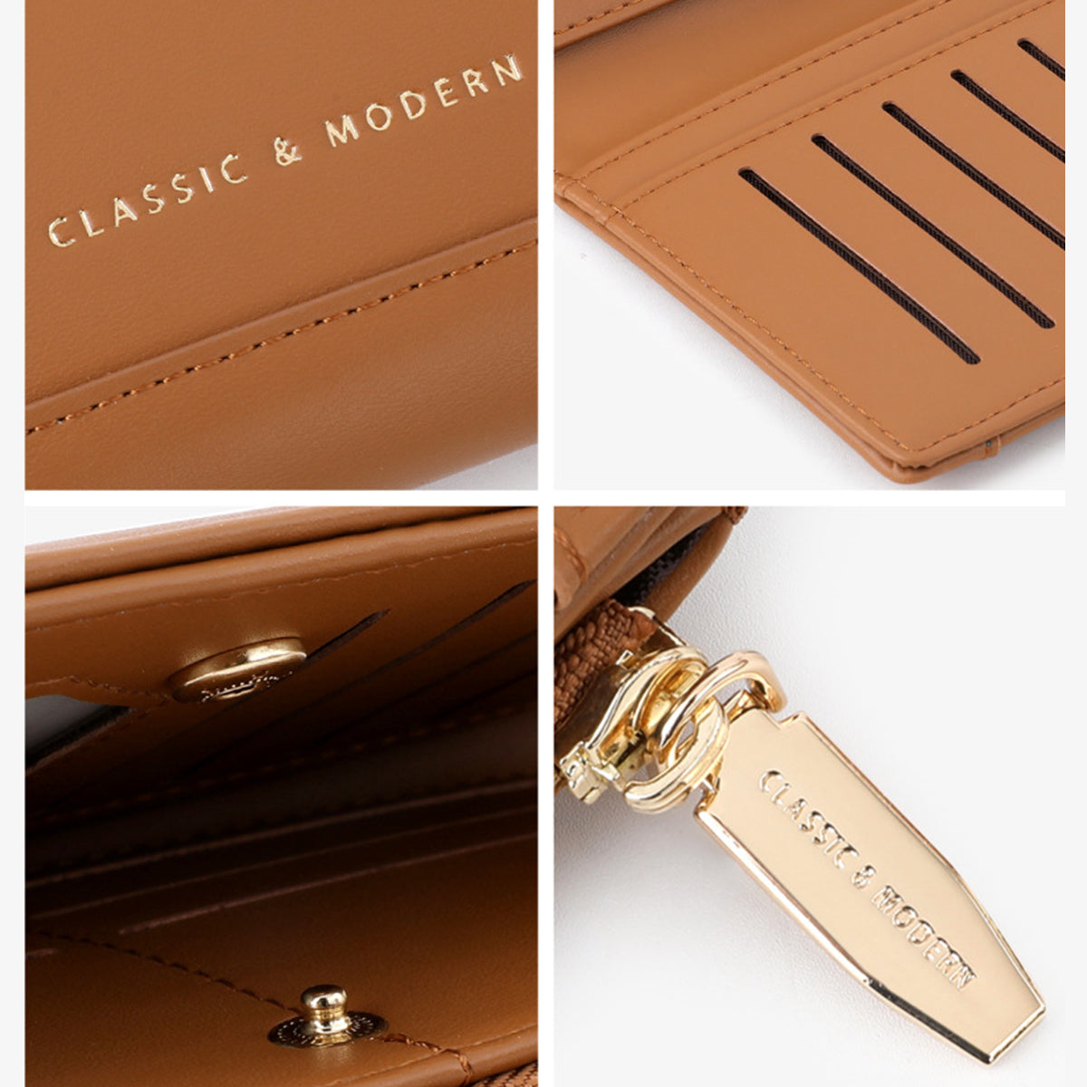 Fashionable Long Stitching Large Capacity Women Wallet