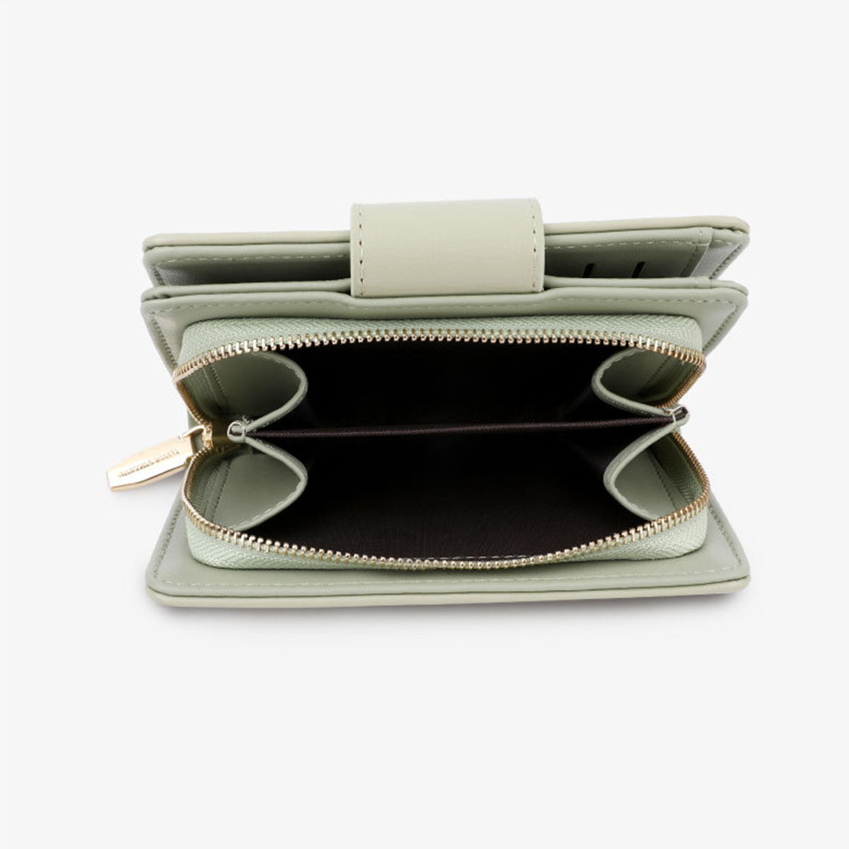 Multifunctional Solid Color PU Ladies Wallet