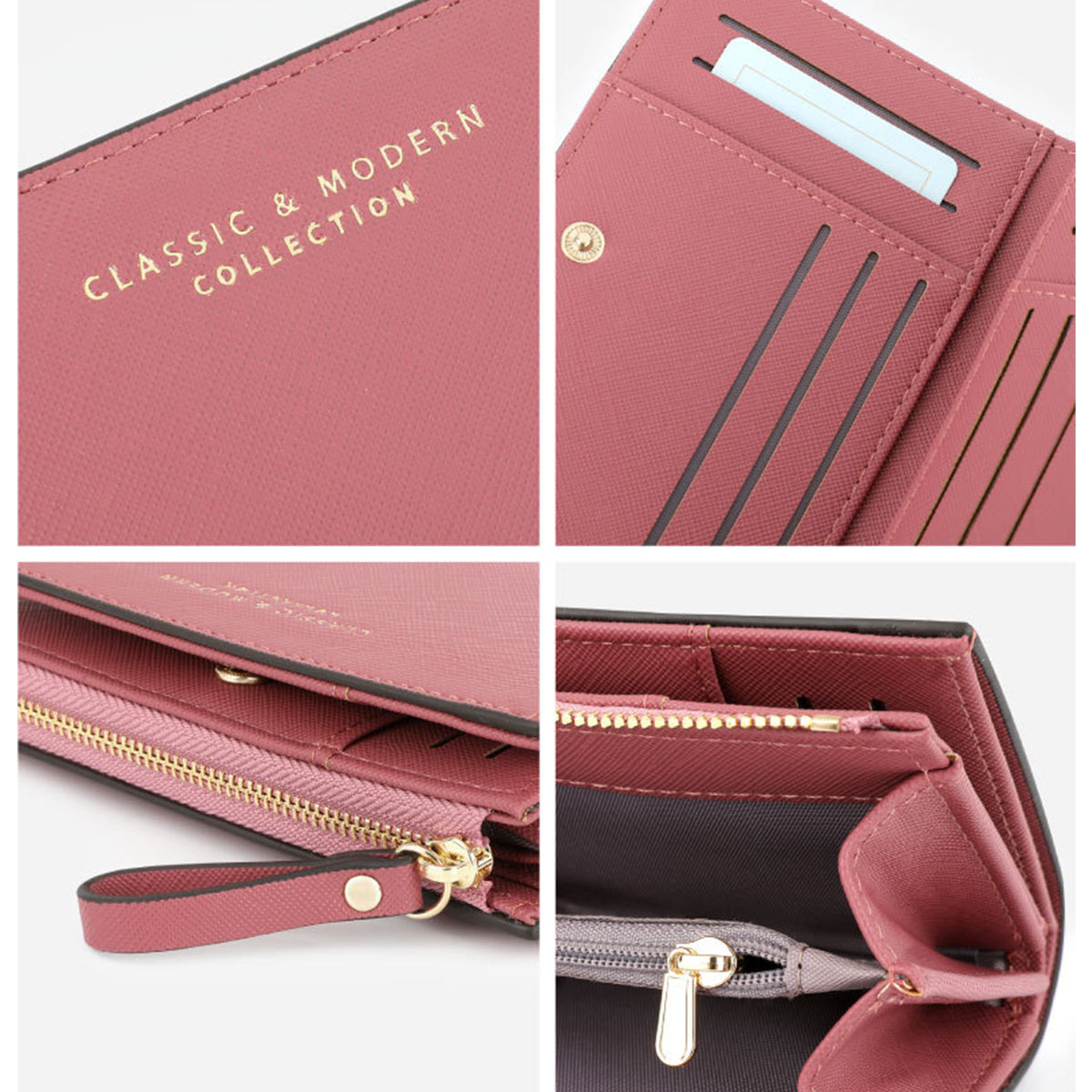 Cross Pattern PU Wallet for Women