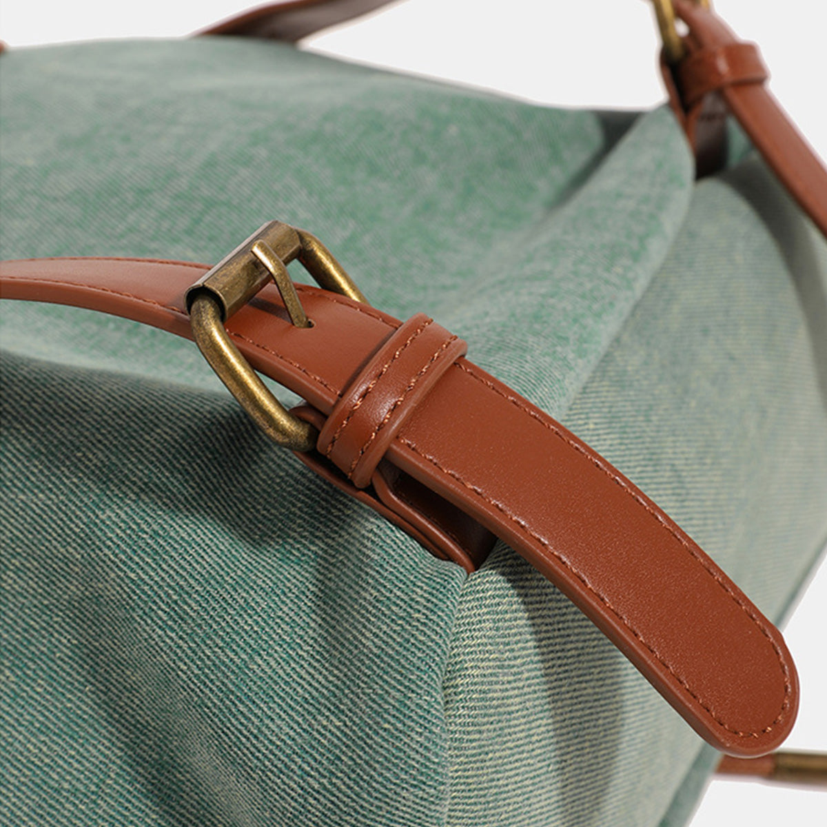 Washed Denim Commuter Backpack