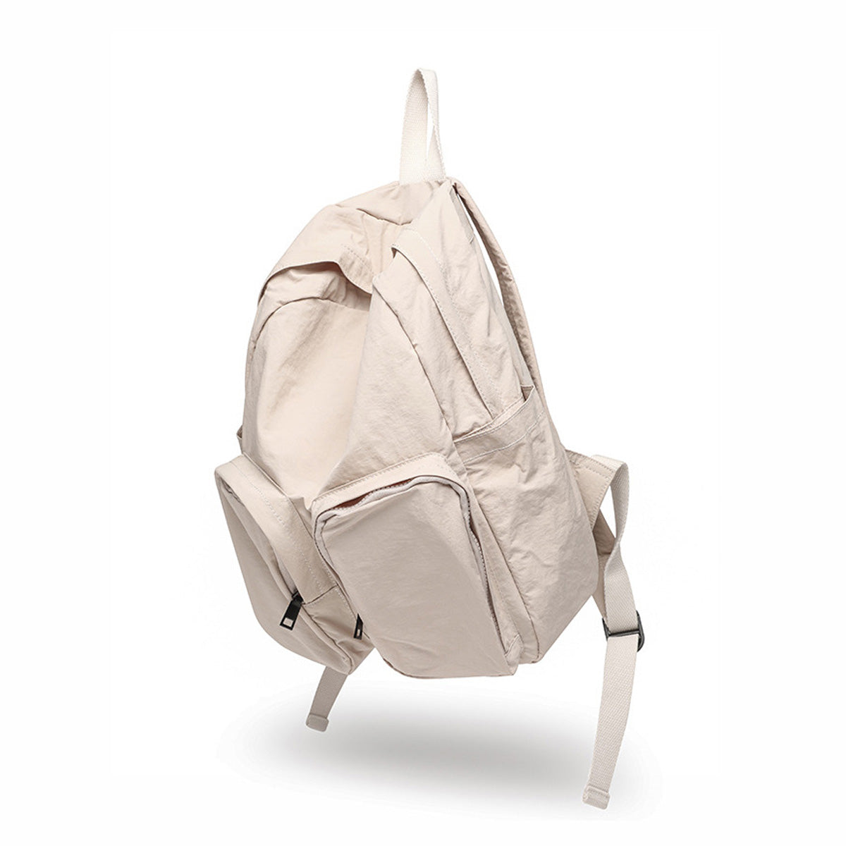 Women's Light Backpack Solid Color Large Capacity School Bag