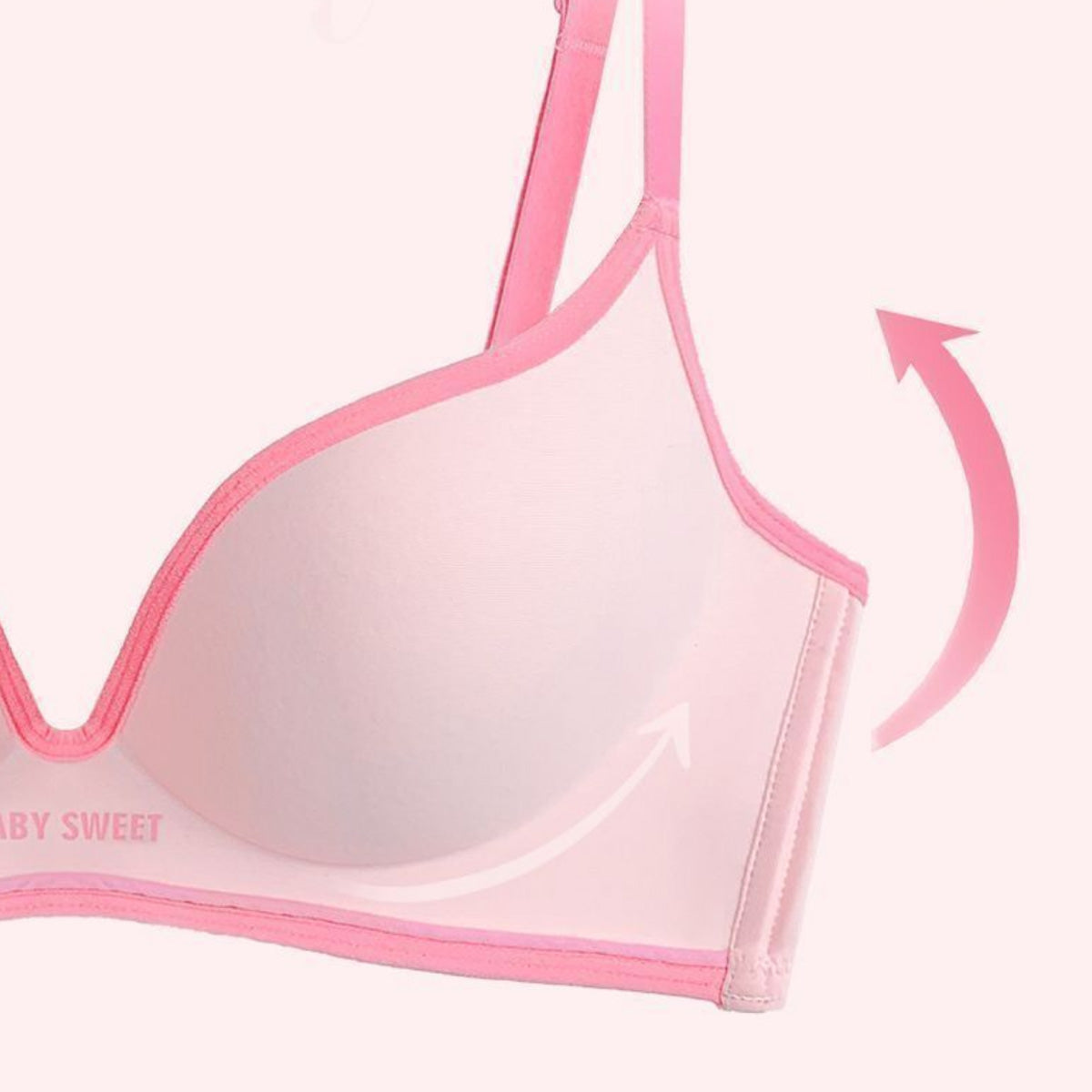 Colorful Jumping Girl Seamless Bra