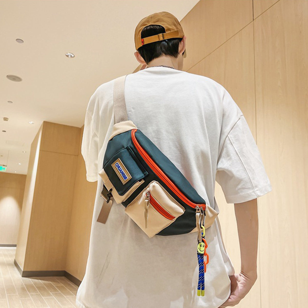Men Women Casual Crossbody Bag Travel Shoulder Bag