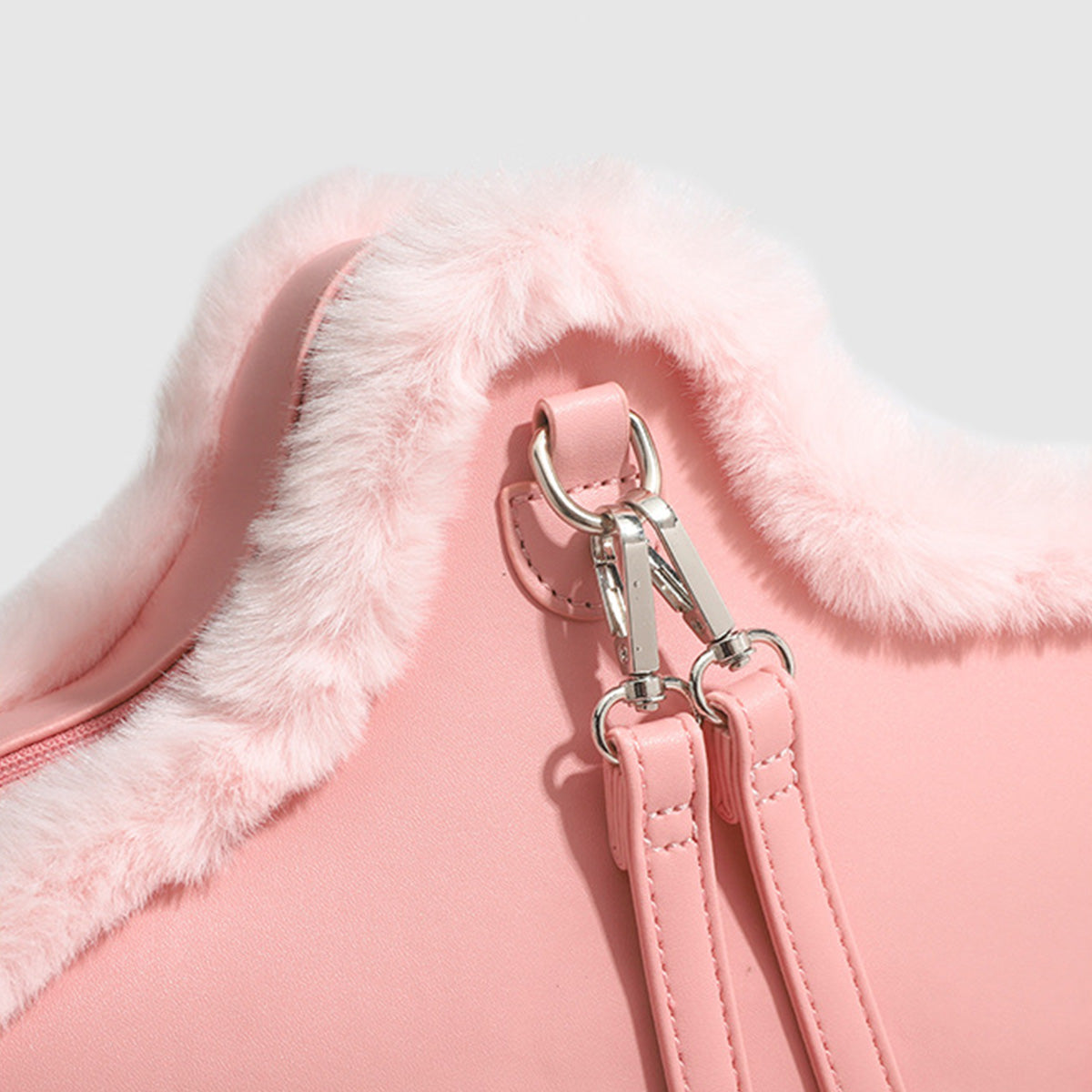 Five-pointed Star Backpack Simple Letter Pink Crossbody Bag