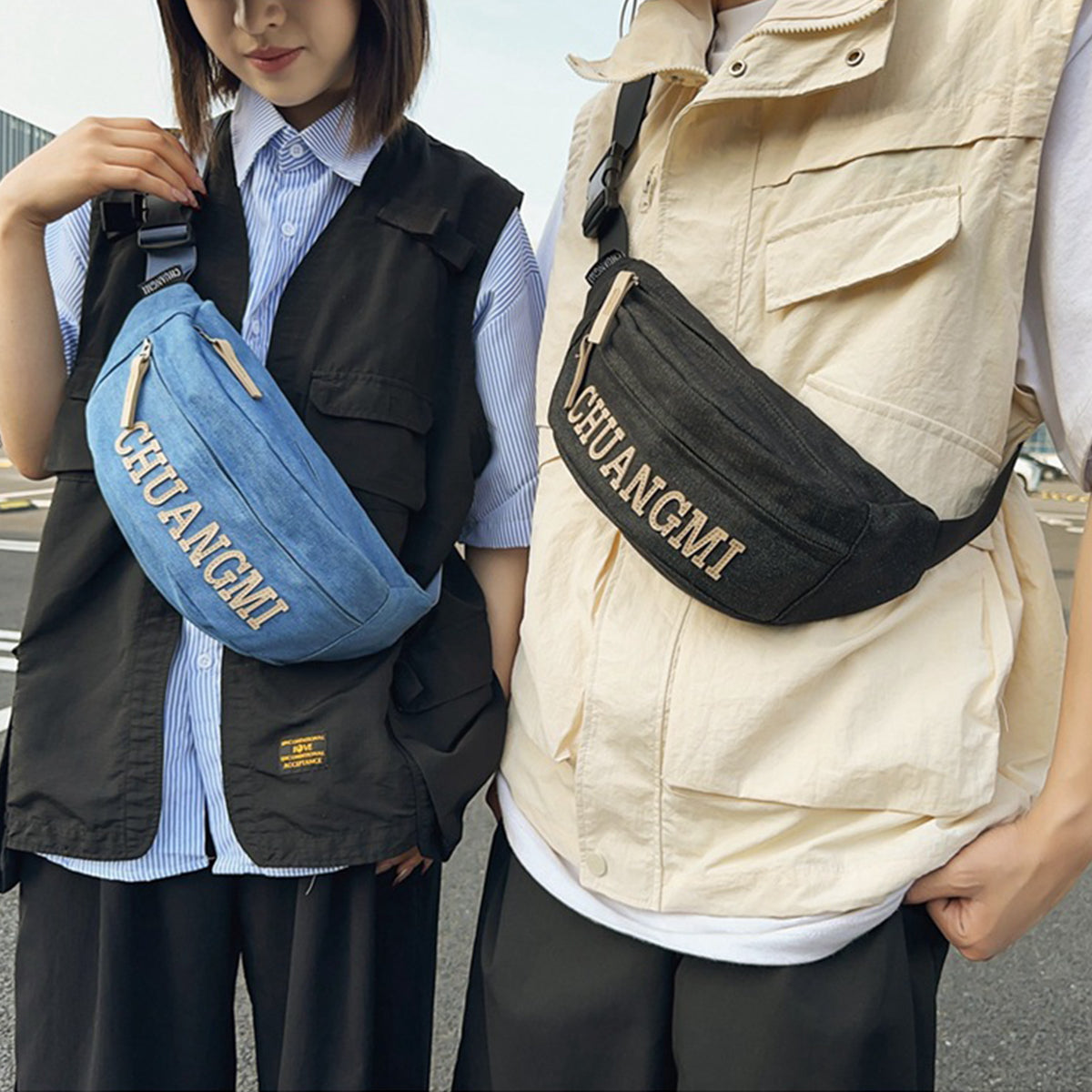 Men's Messenger Bag Letter Shoulder Bag