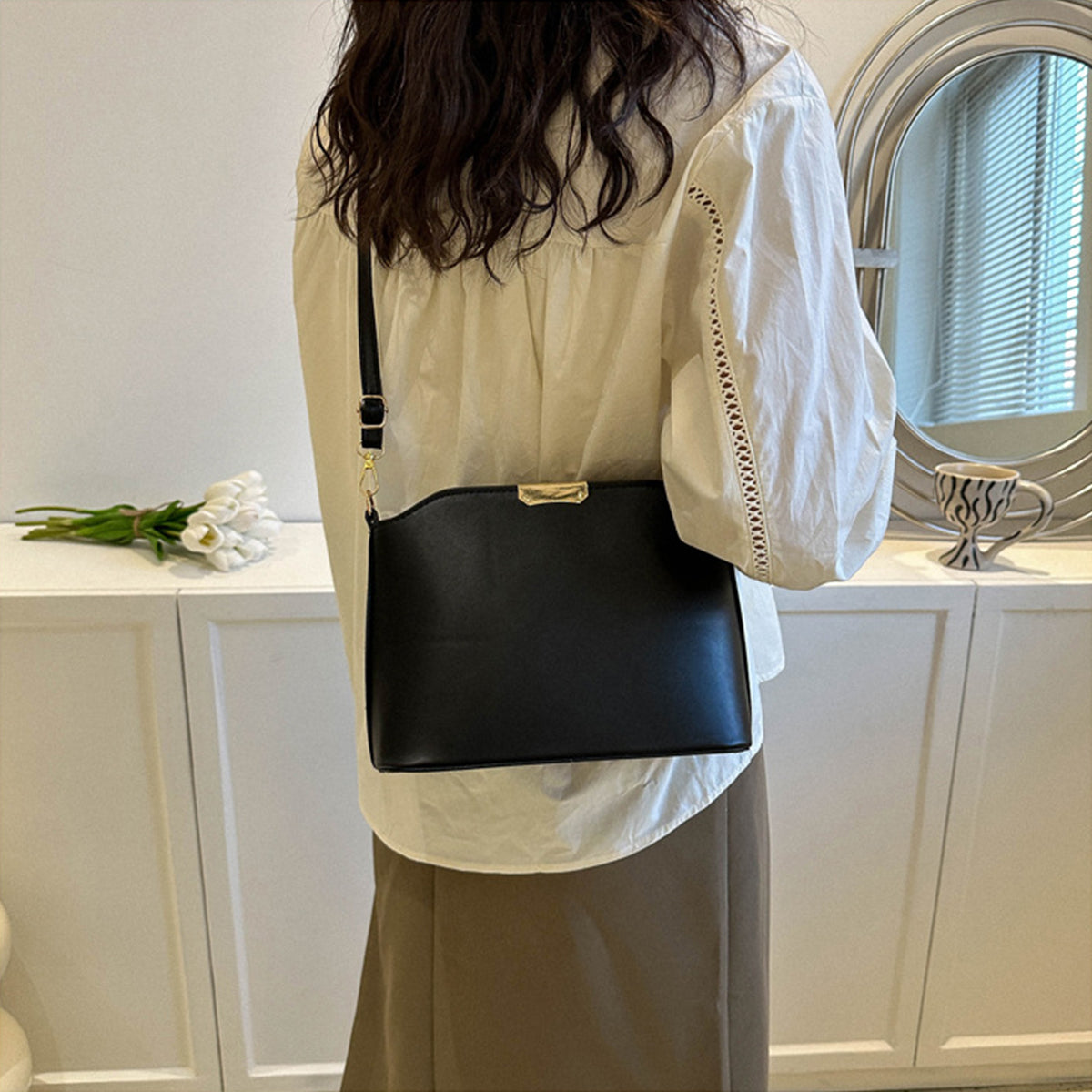Small Square Bag for Women Casual Simple Crossbody Bag
