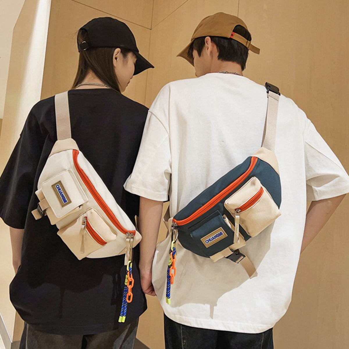 Men Women Casual Crossbody Bag Travel Shoulder Bag