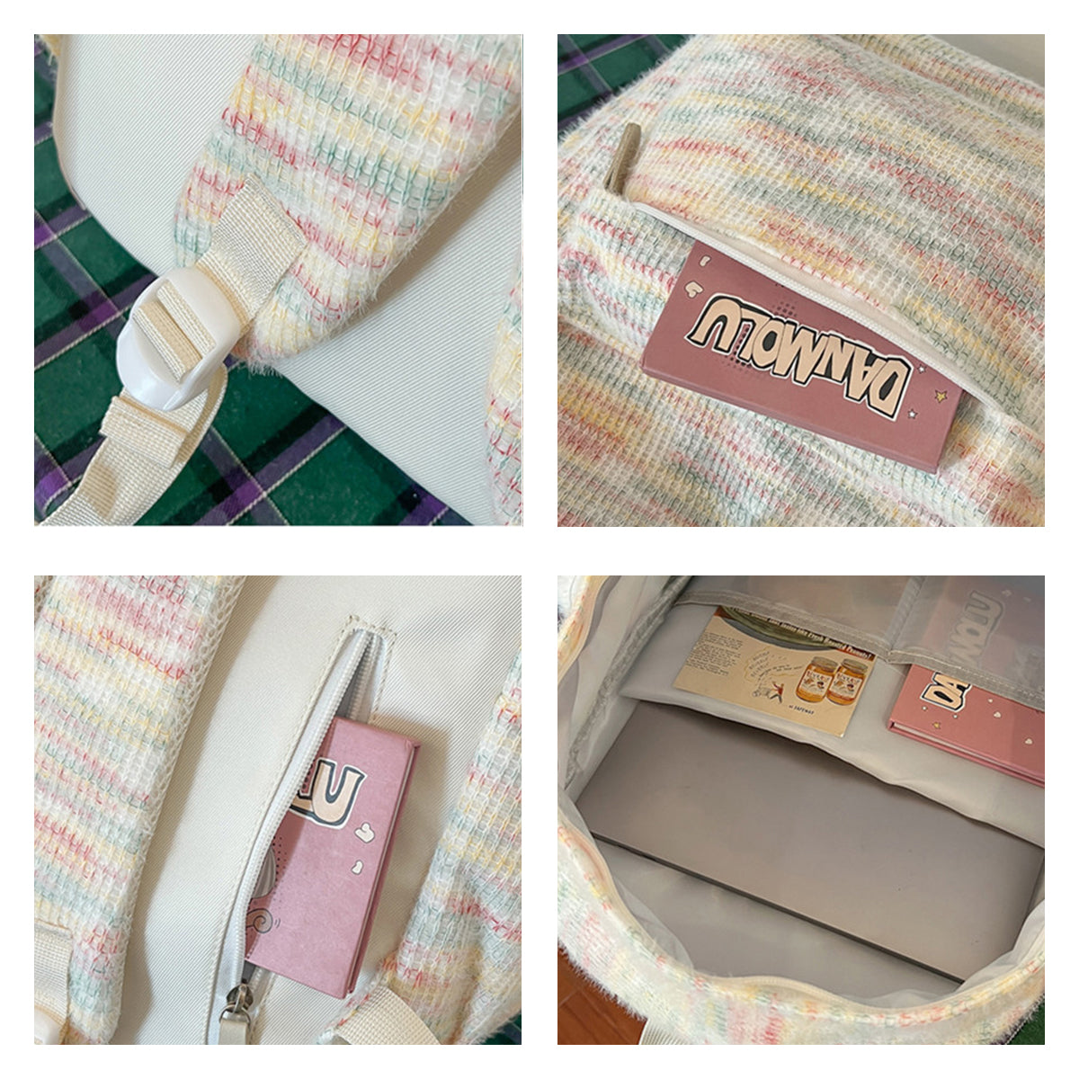 College Style Versatile Student Backpack for Women