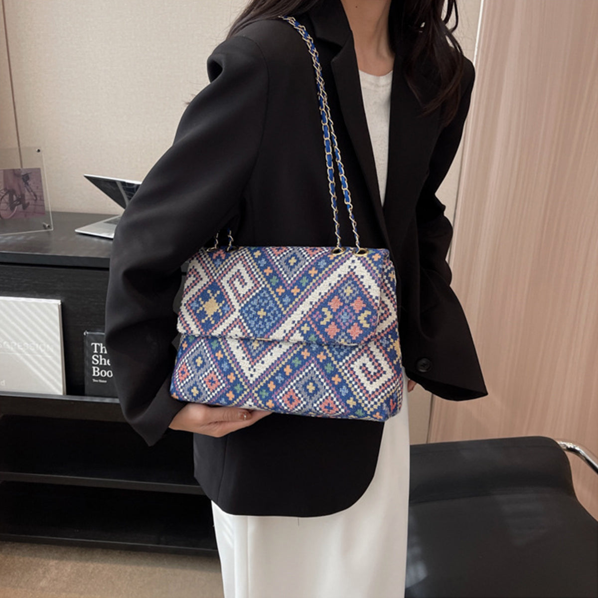 Single Shoulder Underarm Bag Casual Small Square Bag