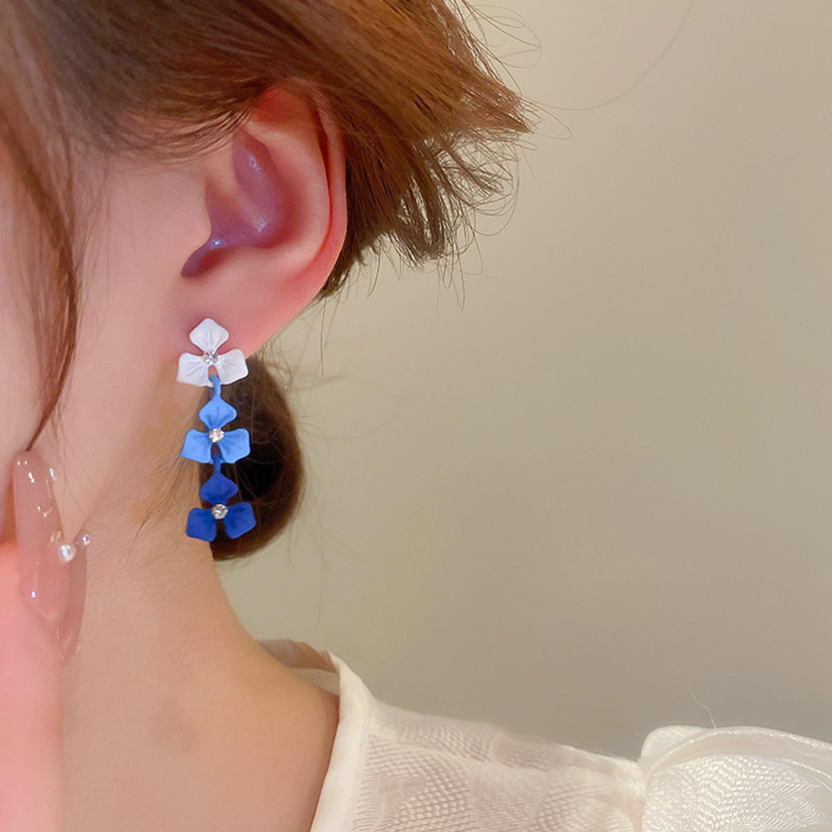 Klein Blue Earrings Special Design Earrings