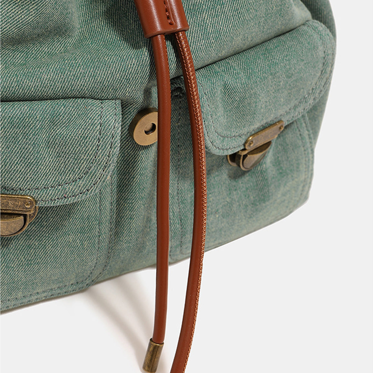 Washed Denim Commuter Backpack