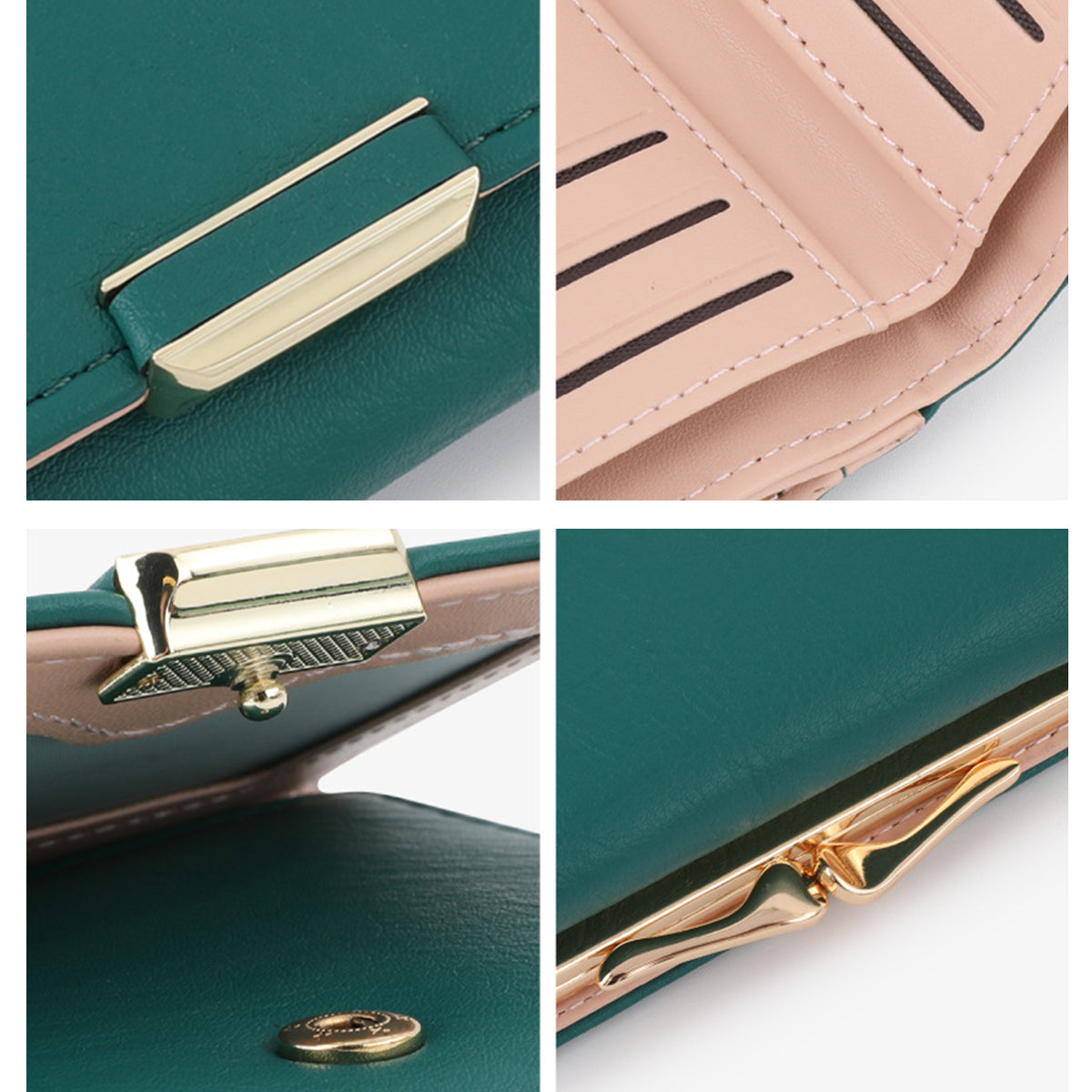 High-Grade Leather Creative Handmade Ladies Short Wallet