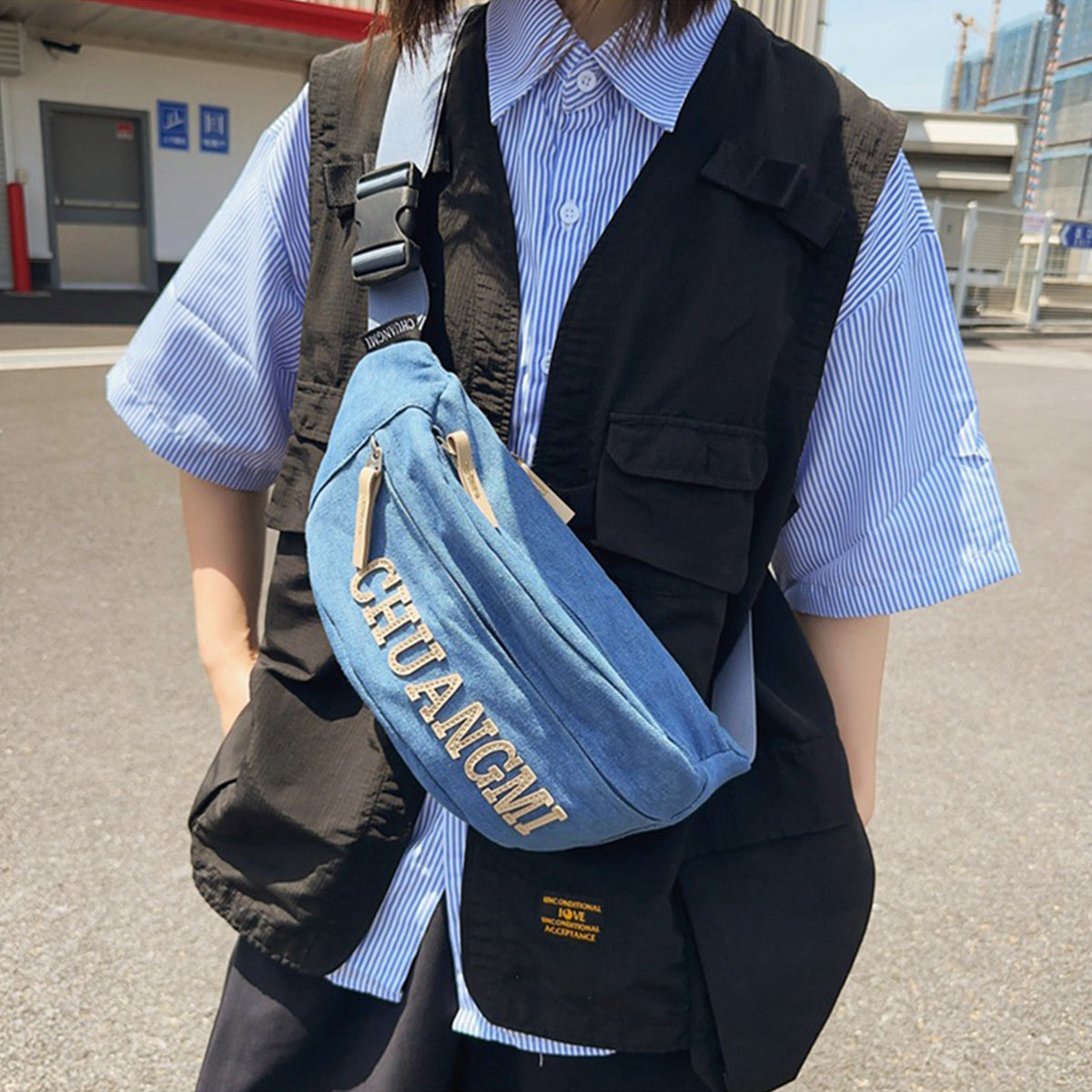 Men's Messenger Bag Letter Shoulder Bag