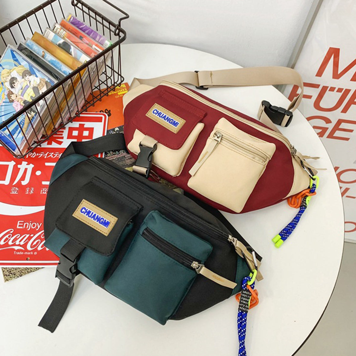 Men Women Casual Crossbody Bag Travel Shoulder Bag