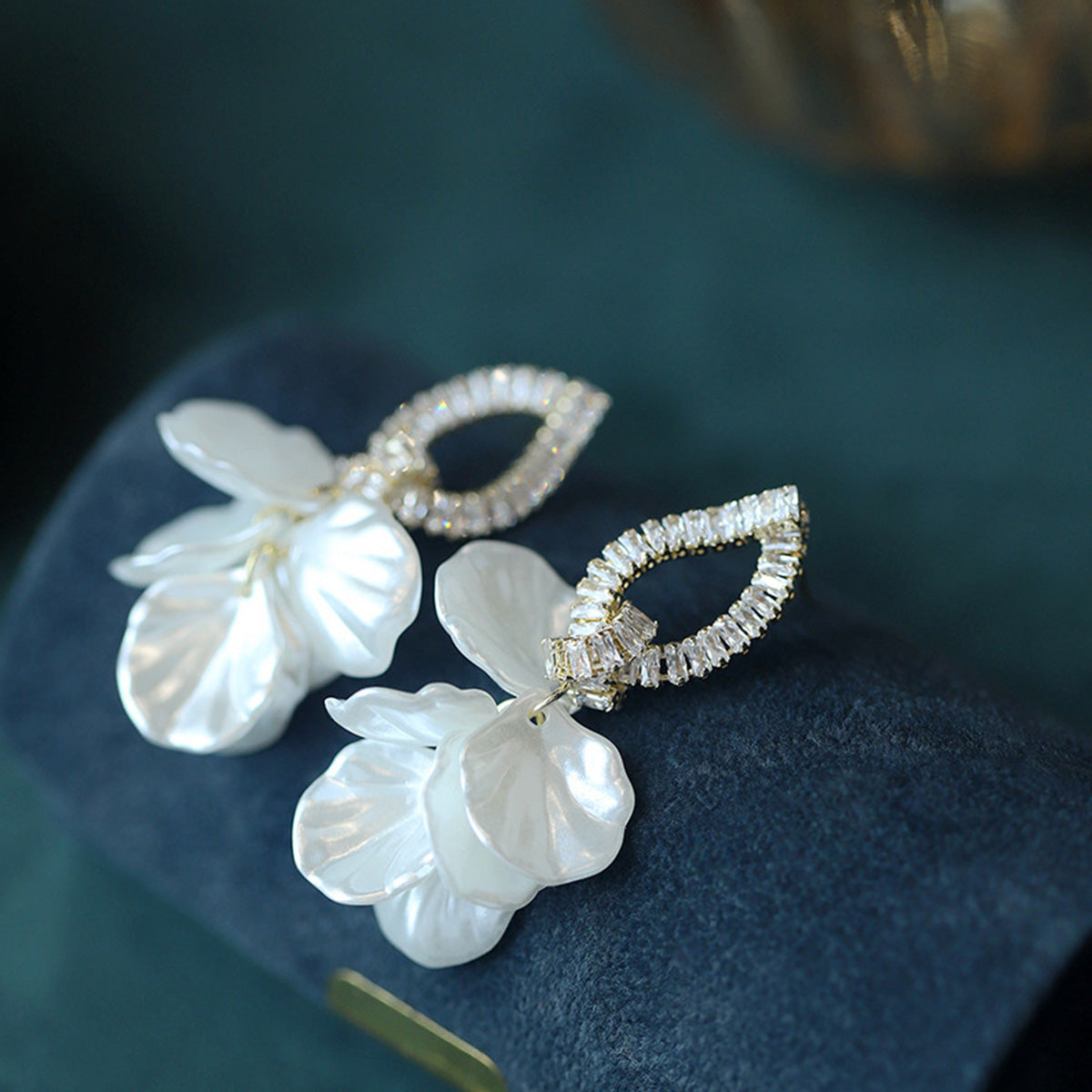 S925 Silver Needle Unique Large Flower Earrings
