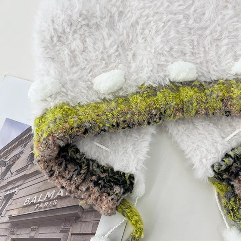 Korean Style Warm Bear Plush Hat