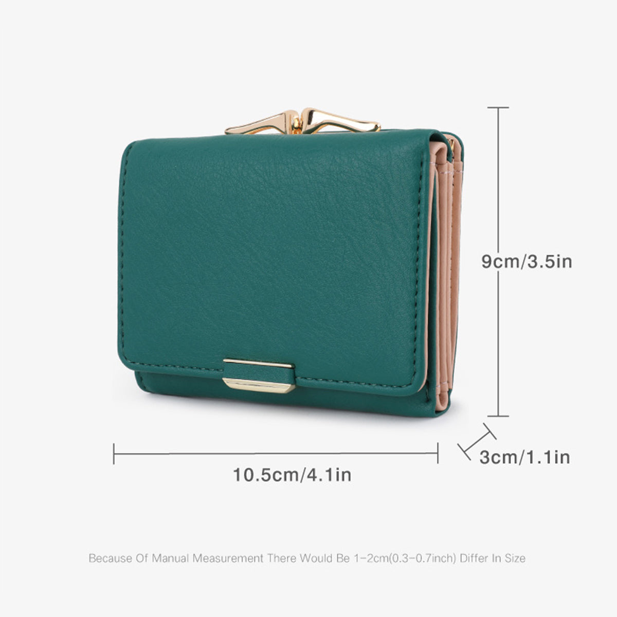 High-Grade Leather Creative Handmade Ladies Short Wallet