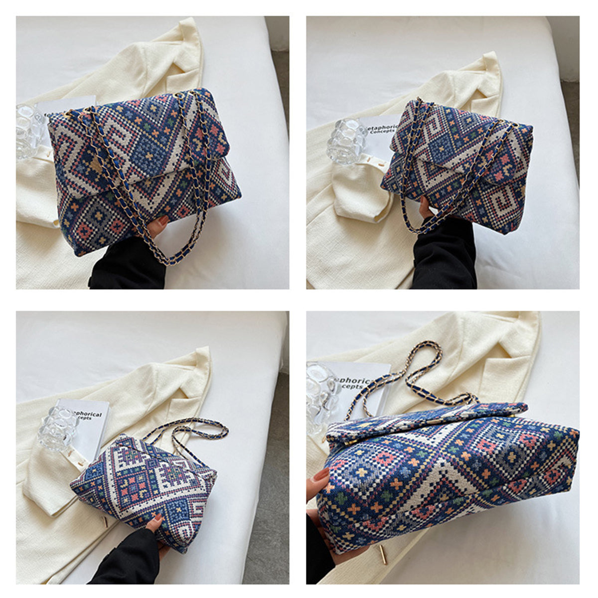 Single Shoulder Underarm Bag Casual Small Square Bag
