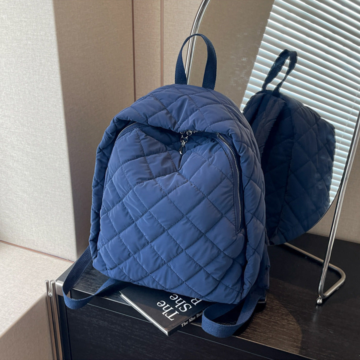 Fashionable Fashionable Cotton-Padded Lightweight Backpack
