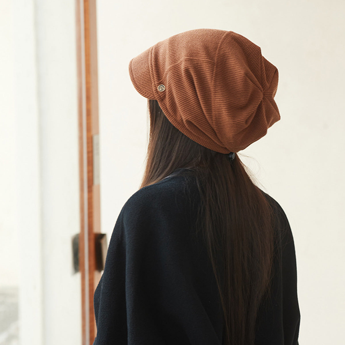 Hat for Women Thin Style Japanese Style Cold Hats Plain Head Hats
