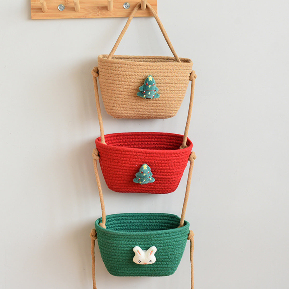 Christmas Tree Three-Layer Storage Rack