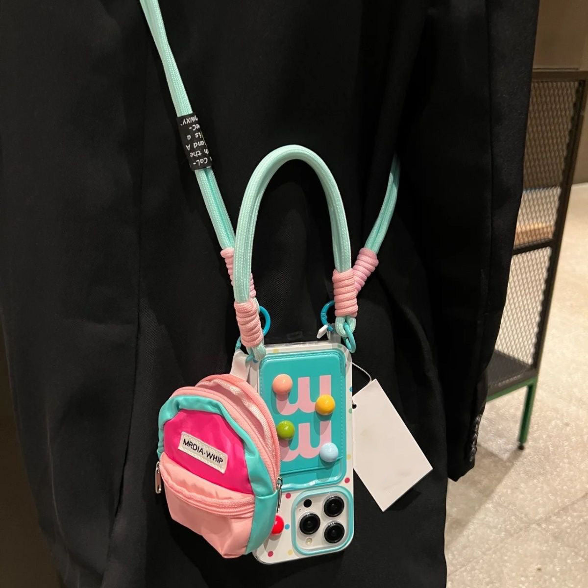 Mini Schoolbag Card Bag mm Bean iPhone Mobile Phone Case