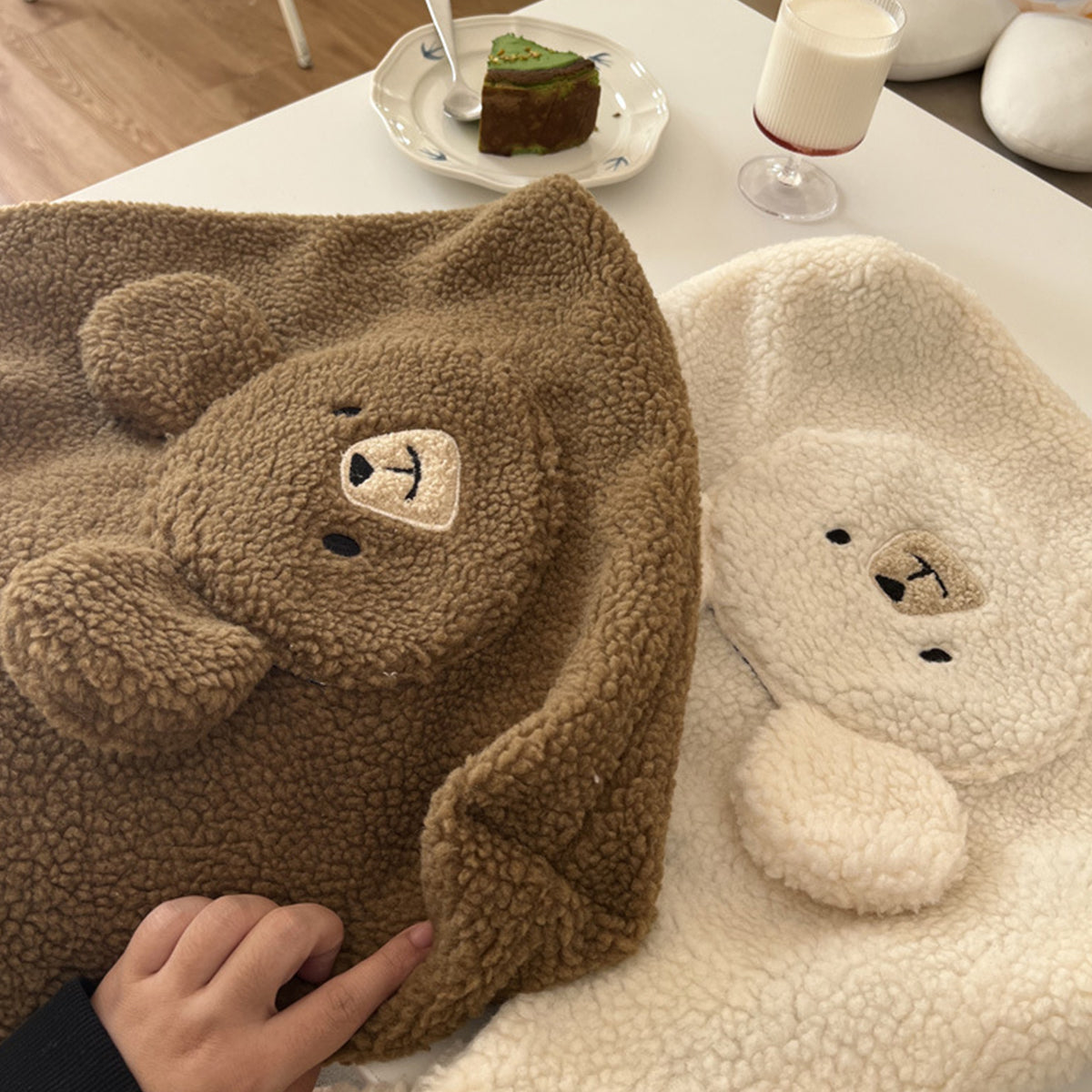 Cute Round-faced Bear Plush Shopping Bag