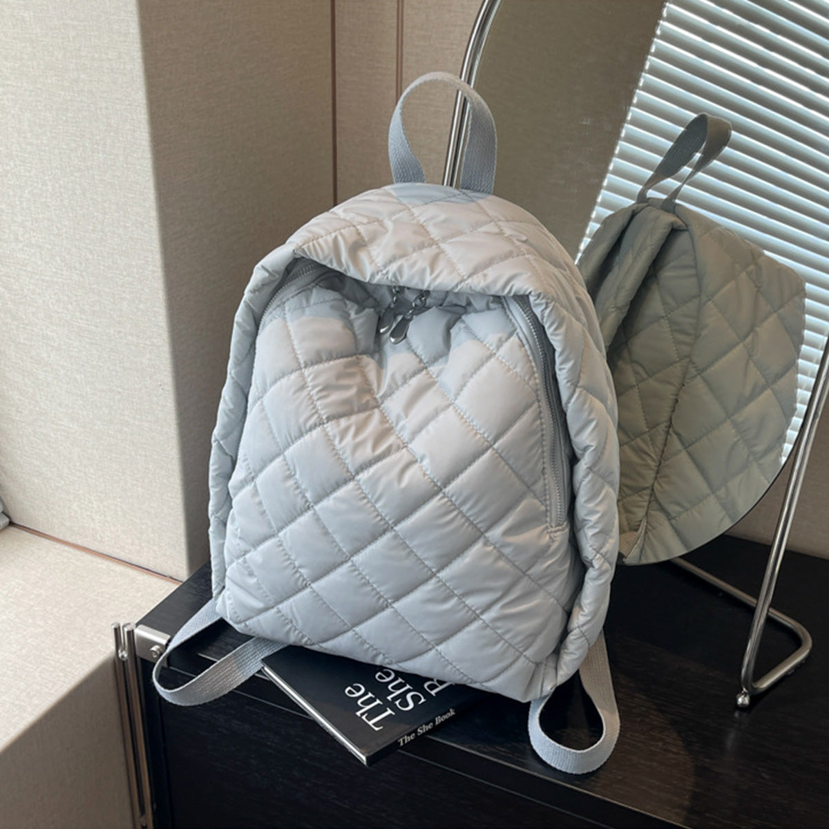 Fashionable Fashionable Cotton-Padded Lightweight Backpack