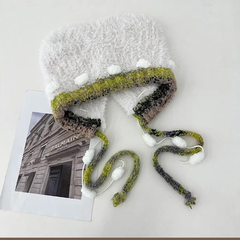 Korean Style Warm Bear Plush Hat