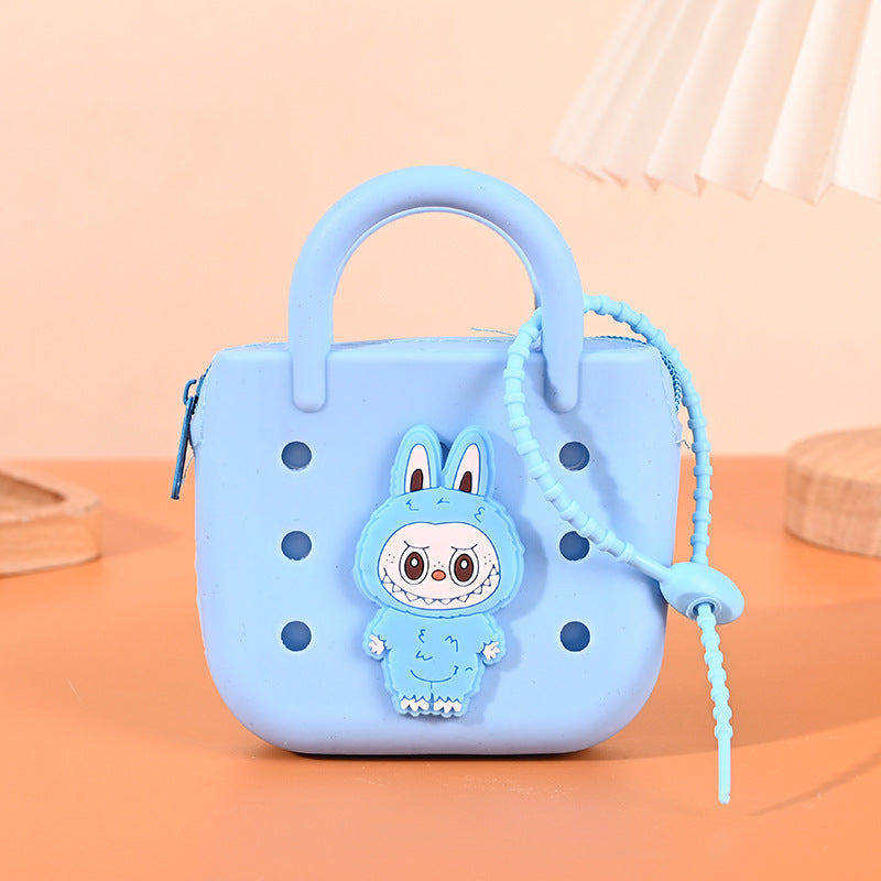 Cute cartoon silicone coin pocket coin purse