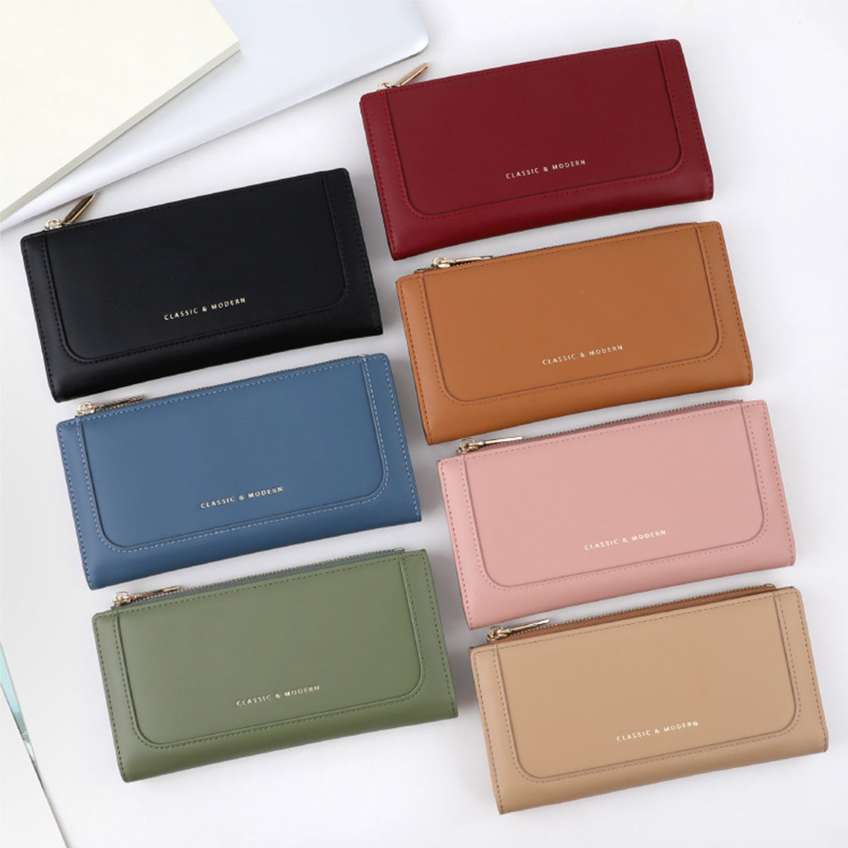 Fashionable Long Stitching Large Capacity Women Wallet