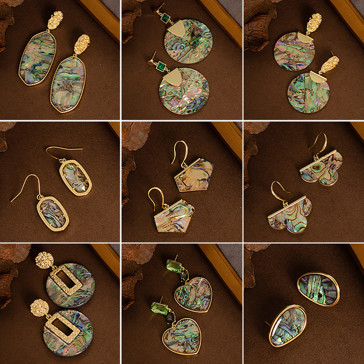 French Light Luxury Fantasy Deep Sea Shell Earrings