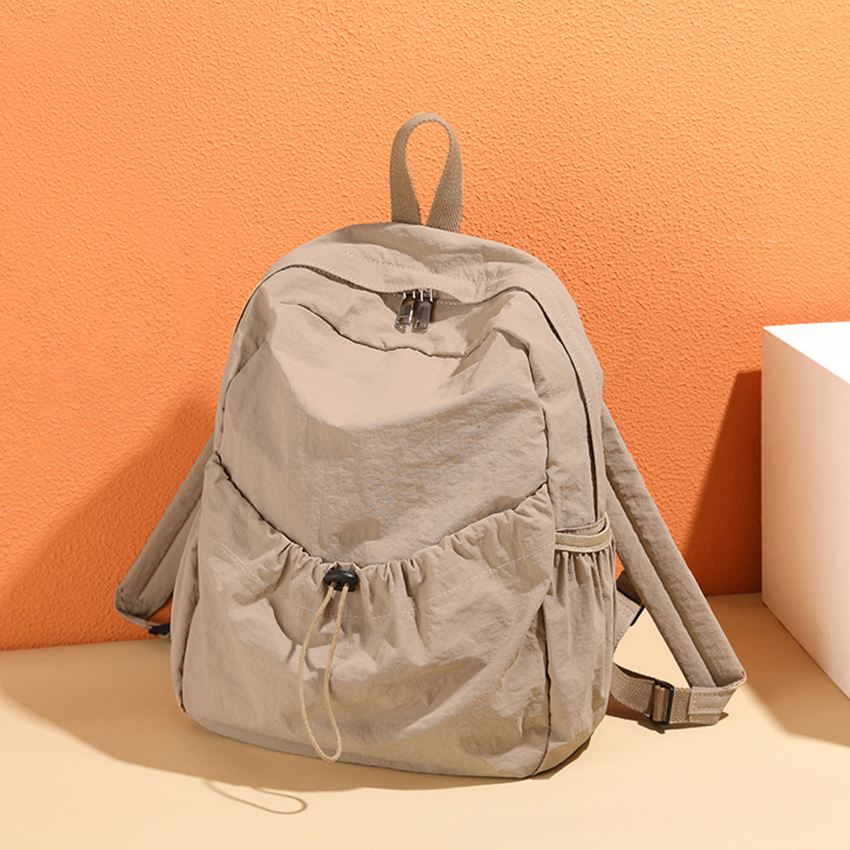 Large Capacity Lightweight Nylon Cloth Backpack