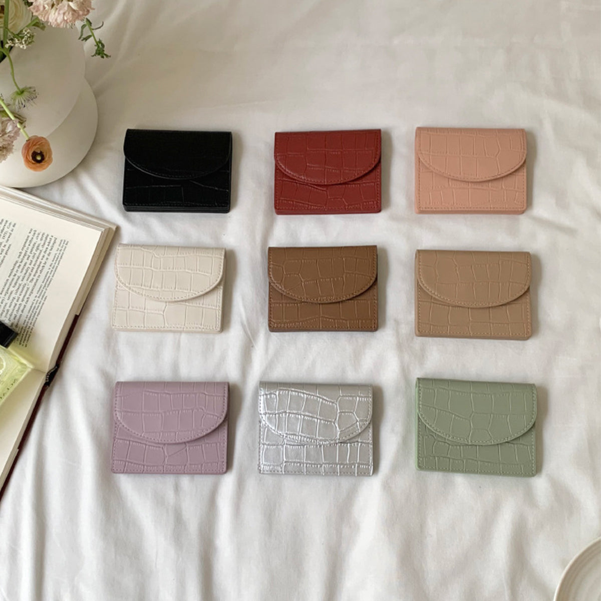 Crocodile Pattern Women Ultra-thin Card Holder