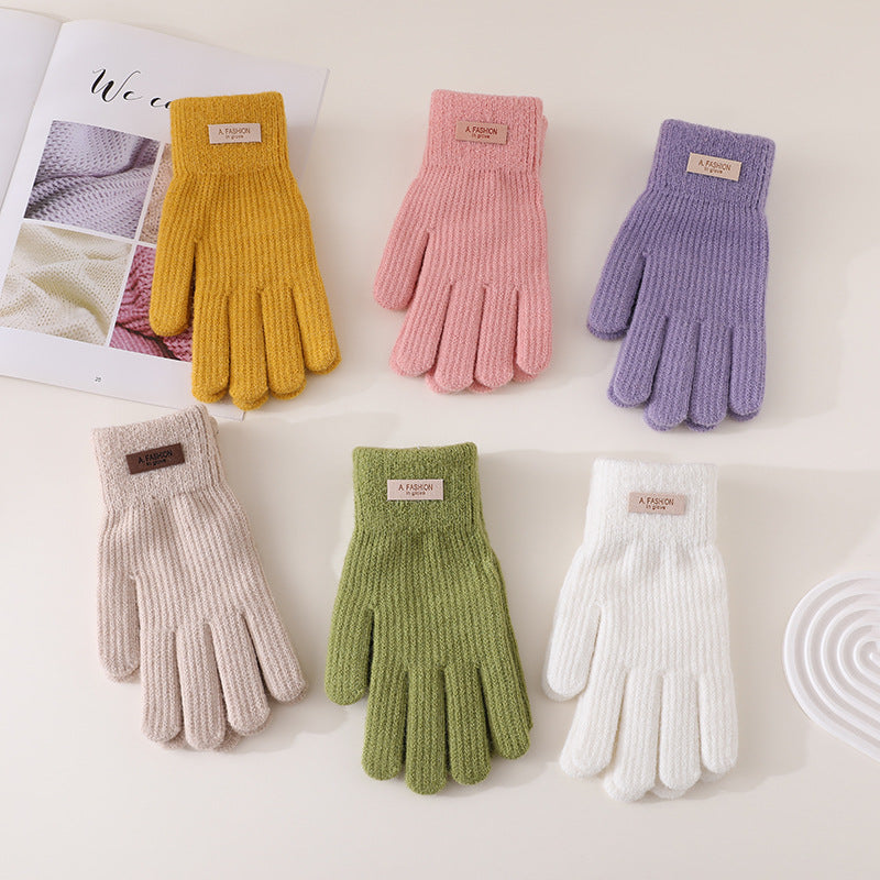 Winter Cycling Warm Plush Touch Screen Gloves
