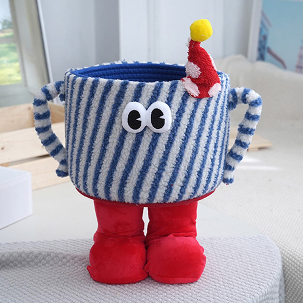 Desktop Storage Basket Cute Big Foot Little Monster Storage Basket