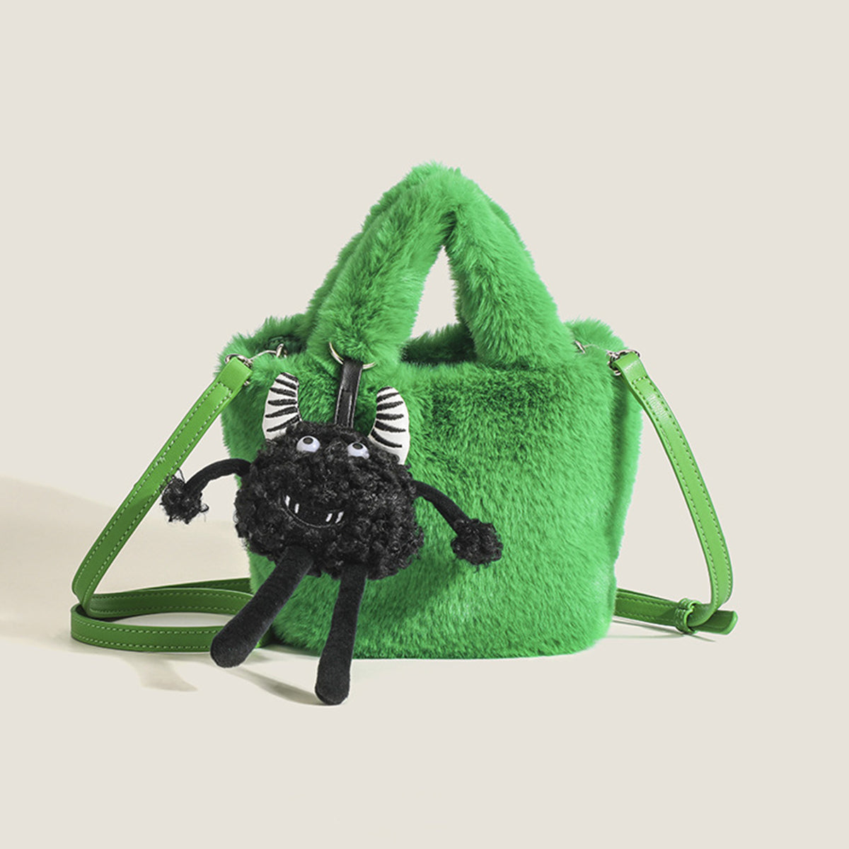 Plush Bag Rose Red Nonster Ornaments Plush Bucket Bag