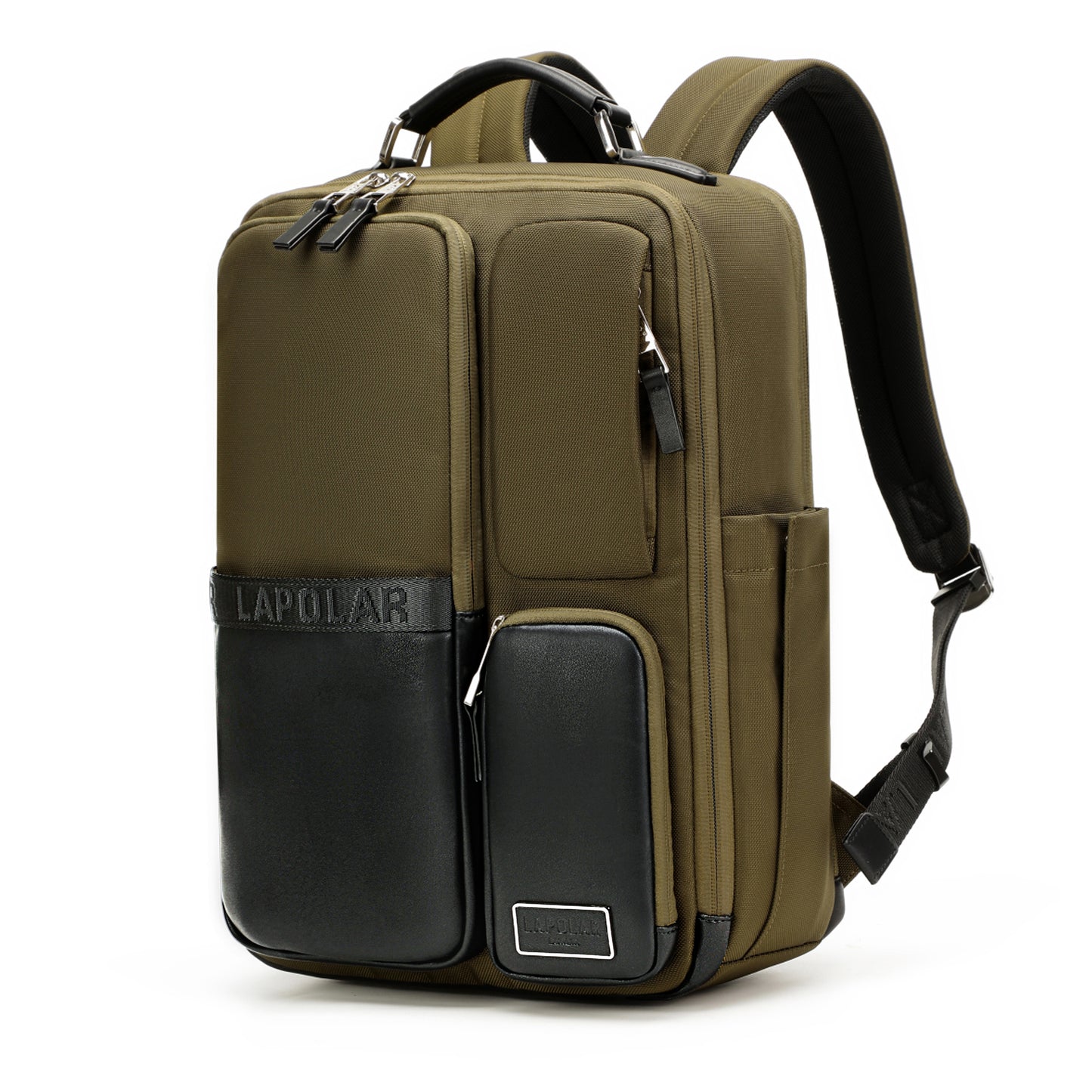 LAPOLAR 15.6 Inch Carry on Backpack, Outdoor Travel Laptop Backpack, Multifunctional Daily Business Computer Backpack Durable Water Backpack