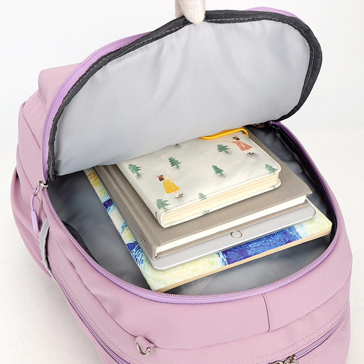 Elementary School Student Backpack with Rabbit Ears
