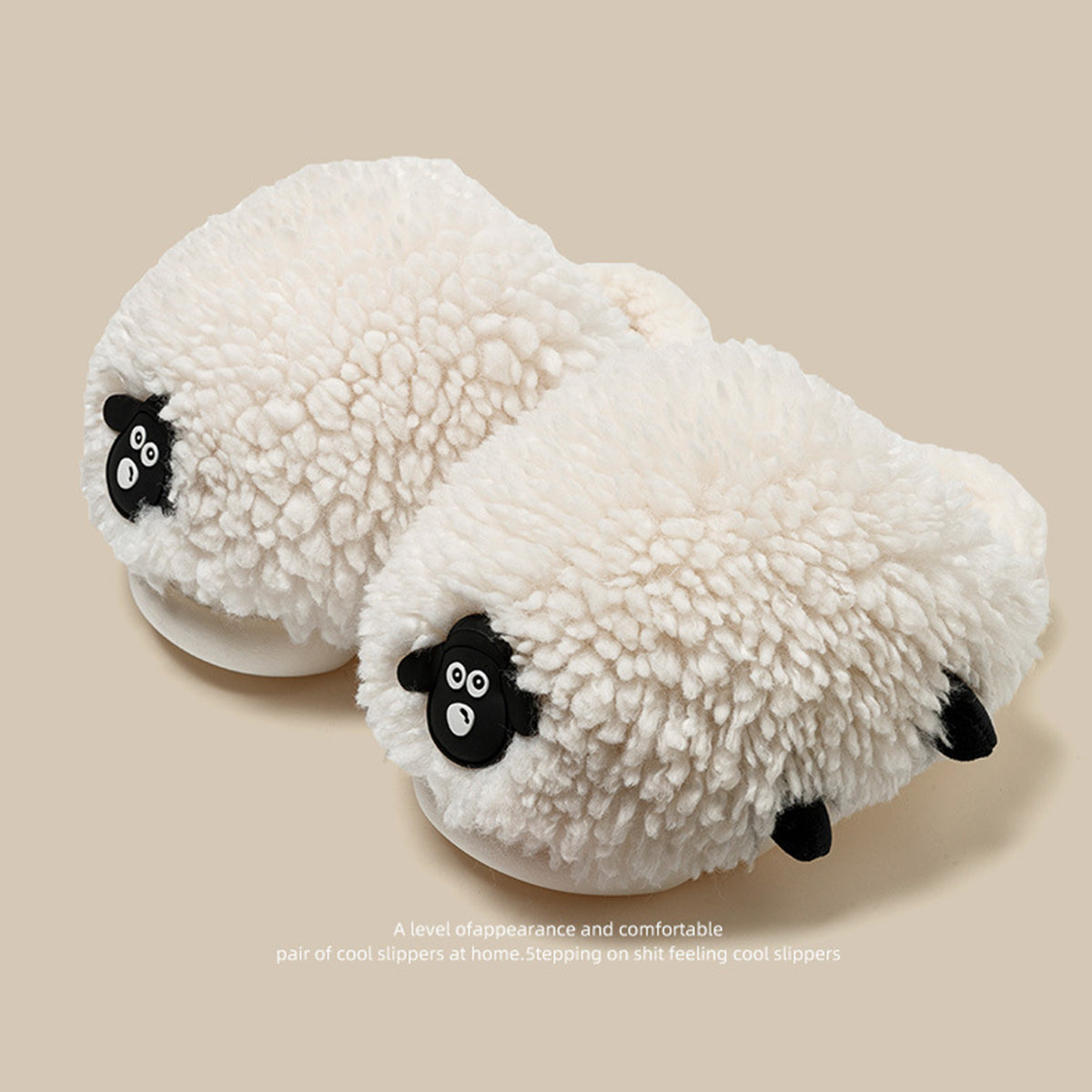 Lamb Cotton Slippers Cute Cartoon Slippers for Winter