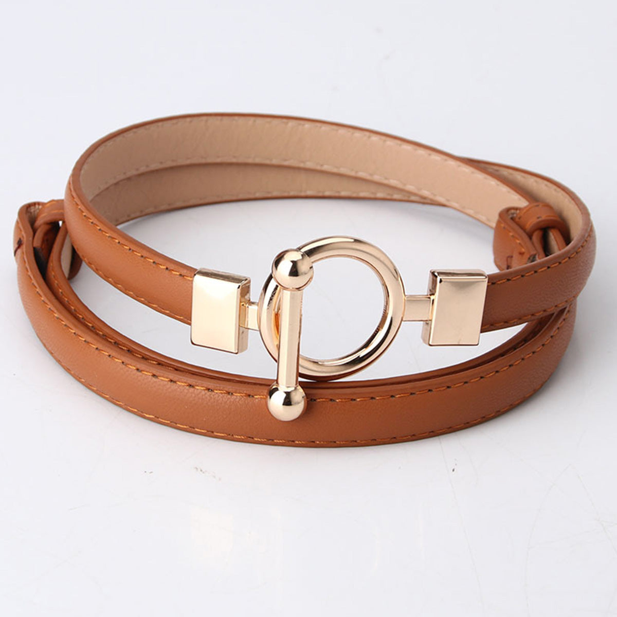Women's Adjustable Leather Decorative Belt