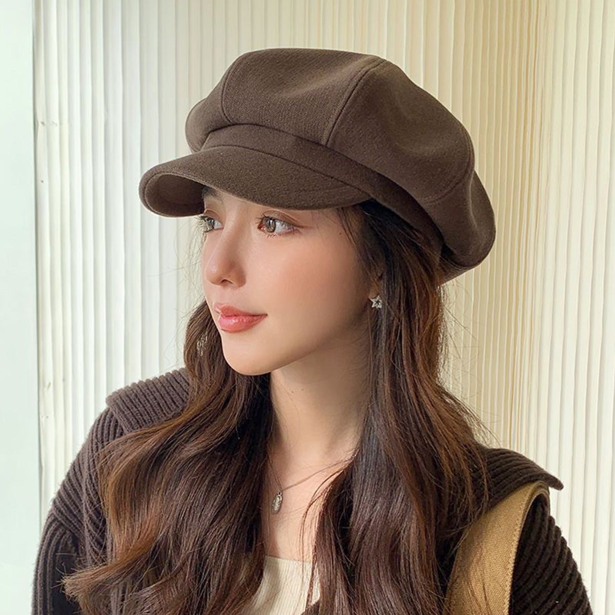 Octagonal Cap Versatile British Hat Beret